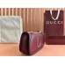 Gucci Blondie Small Shoulder Bag with Enamel G in Red Leather