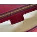 Gucci Blondie Small Shoulder Bag with Enamel G in Red Leather