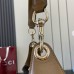 Gucci B Medium Shoulder Bag in Brown Suede Leather