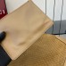 Gucci B Medium Shoulder Bag in Brown Suede Leather