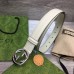 Gucci Interlocking G Belt 25MM in White Leather