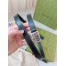 Gucci Thin Belt 20MM with Double G Buckle in Black Leather