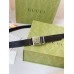 Gucci Thin Belt 20MM with Double G Buckle in Black Leather