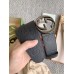 Gucci Black Jumbo GG Leather 40MM Belt with Interlocking G Buckle