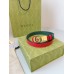 Gucci GG Marmont Reversible Belt 20MM in Red/GreenLeather