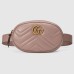 Gucci GG Marmont Belt Bag In Dusty Pink Matelasse Leather