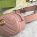 Gucci GG Marmont Belt Bag In Dusty Pink Matelasse Leather