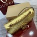 Gucci GG Marmont Small Shoulder Bag in Metallic Gold Leather