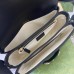 Gucci Horsebit 1955 Soft Small Shoulder Bag in GG Canvas with Black Leather