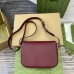 Gucci Horsebit 1955 Soft Mini Shoulder Bag in Red Calfskin