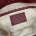 Gucci Horsebit 1955 Soft Mini Shoulder Bag in GG Canvas with Red Leather