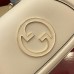 Gucci Blondie Mini Shoulder Bag with Enamel G in Light Pink Leather