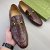 Gucci Mens Jordaan Loafers in Brown Crocodile Embosses Leather