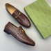 Gucci Mens Jordaan Loafers in Brown Crocodile Embosses Leather