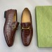 Gucci Mens Jordaan Loafers in Brown Crocodile Embosses Leather