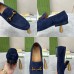 Gucci Mens Jordaan Loafers in Blue Suede Leather