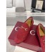 Gucci Womens Jordaan Loafers in Red GG canvas