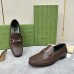 Gucci Mens Horsebit 1953 Loafers in Dark Brown Calfskin