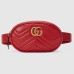 Gucci GG Marmont Belt Bag In Red Matelasse Leather Gucci GG Marmont Belt Bag In Red Matelasse Leather