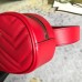Gucci GG Marmont Belt Bag In Red Matelasse Leather Gucci GG Marmont Belt Bag In Red Matelasse Leather