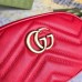 Gucci GG Marmont Belt Bag In Red Matelasse Leather Gucci GG Marmont Belt Bag In Red Matelasse Leather