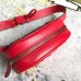 Gucci GG Marmont Belt Bag In Red Matelasse Leather Gucci GG Marmont Belt Bag In Red Matelasse Leather