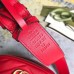 Gucci GG Marmont Belt Bag In Red Matelasse Leather Gucci GG Marmont Belt Bag In Red Matelasse Leather
