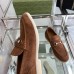Gucci Mens Loafers with Horsebit in Brown Suede Leather