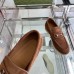 Gucci Mens Loafers with Horsebit in Brown Suede Leather