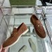 Gucci Mens Loafers with Horsebit in Brown Suede Leather