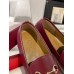 Gucci Womens Jordaan Loafers in Bordeaux Calfskin