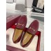 Gucci Womens Jordaan Loafers in Bordeaux Calfskin