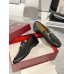 Gucci Womens Jordaan Loafers in Black GG Leather