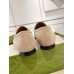 Gucci Womens Jordaan Loafers in Beige Suede Calfskin