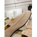 Gucci Womens Jordaan Loafers in Beige Suede Calfskin