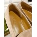 Gucci Womens Jordaan Loafers in Beige Suede Calfskin