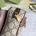 Gucci Ophidia GG Belt Bag in Beige GG Supreme with Brown Leather
