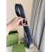 Gucci Black Signature Leather Belt 38MM with Interlocking G Buckle