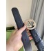 Gucci Black Signature Leather Belt 38MM with Interlocking G Buckle