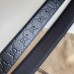 Gucci Black Signature Leather Belt 38MM with Interlocking G Buckle