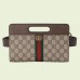 Gucci Ophidia GG Belt Bag In Beige GG Supreme Canvas