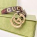 Gucci Brown GG Marmont Belt 30MM with Gucci 100 Print