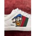 Gucci Womens White Ace Sneakers with Disney Donald Duck