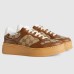 Gucci Womens Sneakers in Beige GG Canvas and Leather
