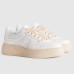 Gucci Womens Sneakers In White GG Embossed Calfskin