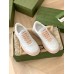 Gucci Womens Sneakers In White GG Embossed Calfskin
