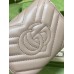 Gucci GG Marmont Trifold Wallet In Dusty Pink Matelasse Leather