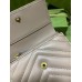 Gucci GG Marmont Trifold Wallet In Dusty Pink Matelasse Leather