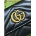 Gucci GG Marmont Trifold Wallet In Black Matelasse Leather