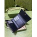 Gucci GG Marmont Trifold Wallet In Black Matelasse Leather